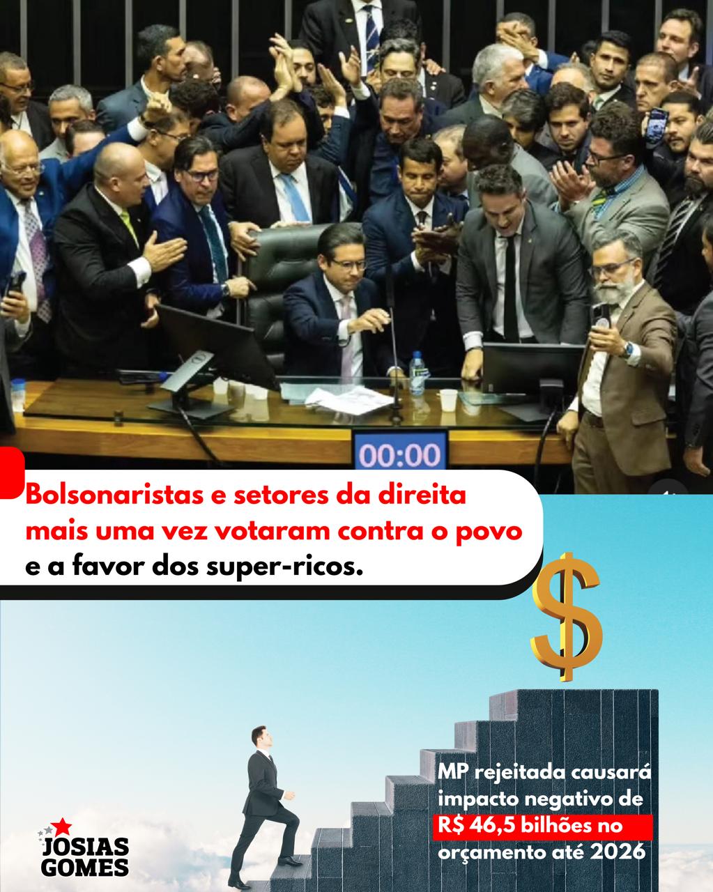 Bolsonaristas E Setores Da Direita Mais Uma Vez Votaram Contra O Povo E A Favor Dos Super-ricos
