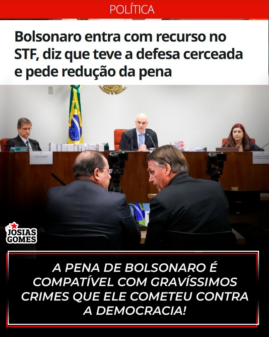 Sem Anistia Para Golpistas: STF Decide Destino De Bolsonaro Em Novembro