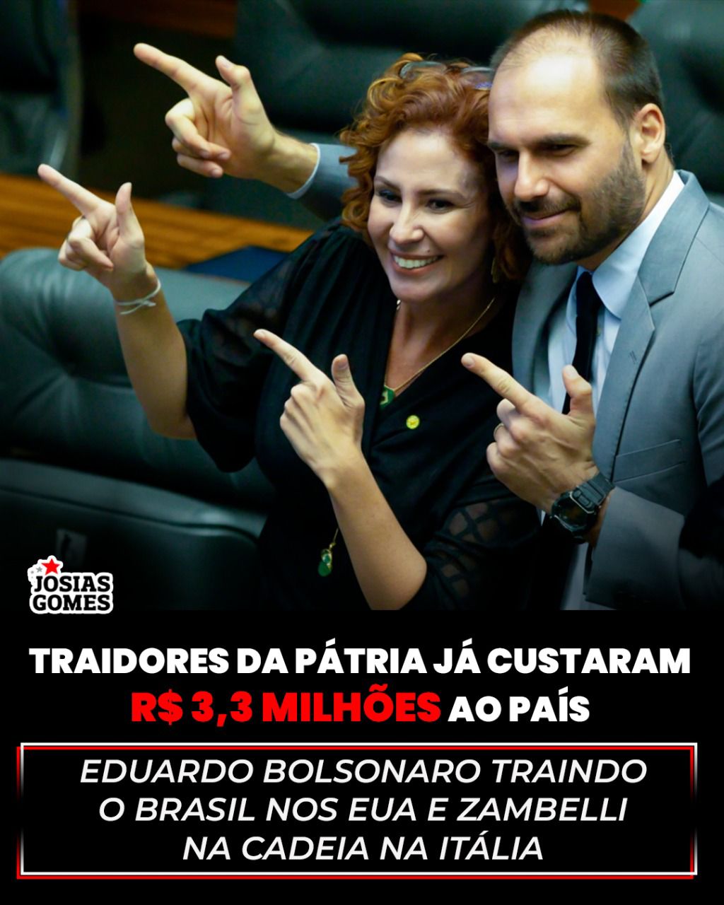 Eduardo Bolsonaro, Carla Zambelli E O Ex-deputado Chiquinho Brazão, Já Custaram R$ 3,3 Milhões Aos Cofres Públicos.