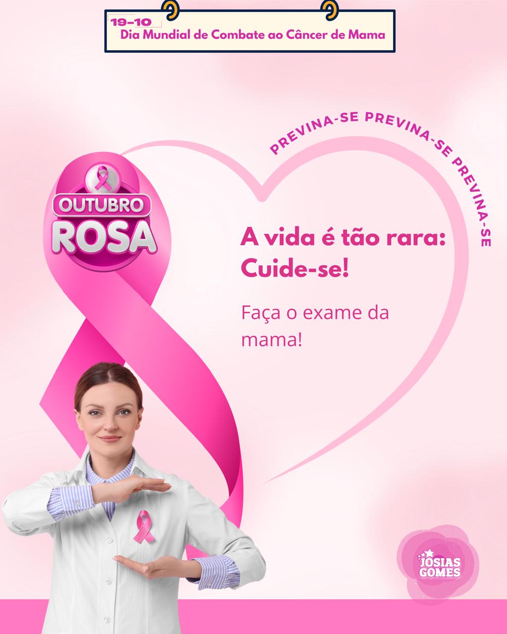 19 De Outubro é O Dia Mundial De Combate Ao Câncer De Mama!