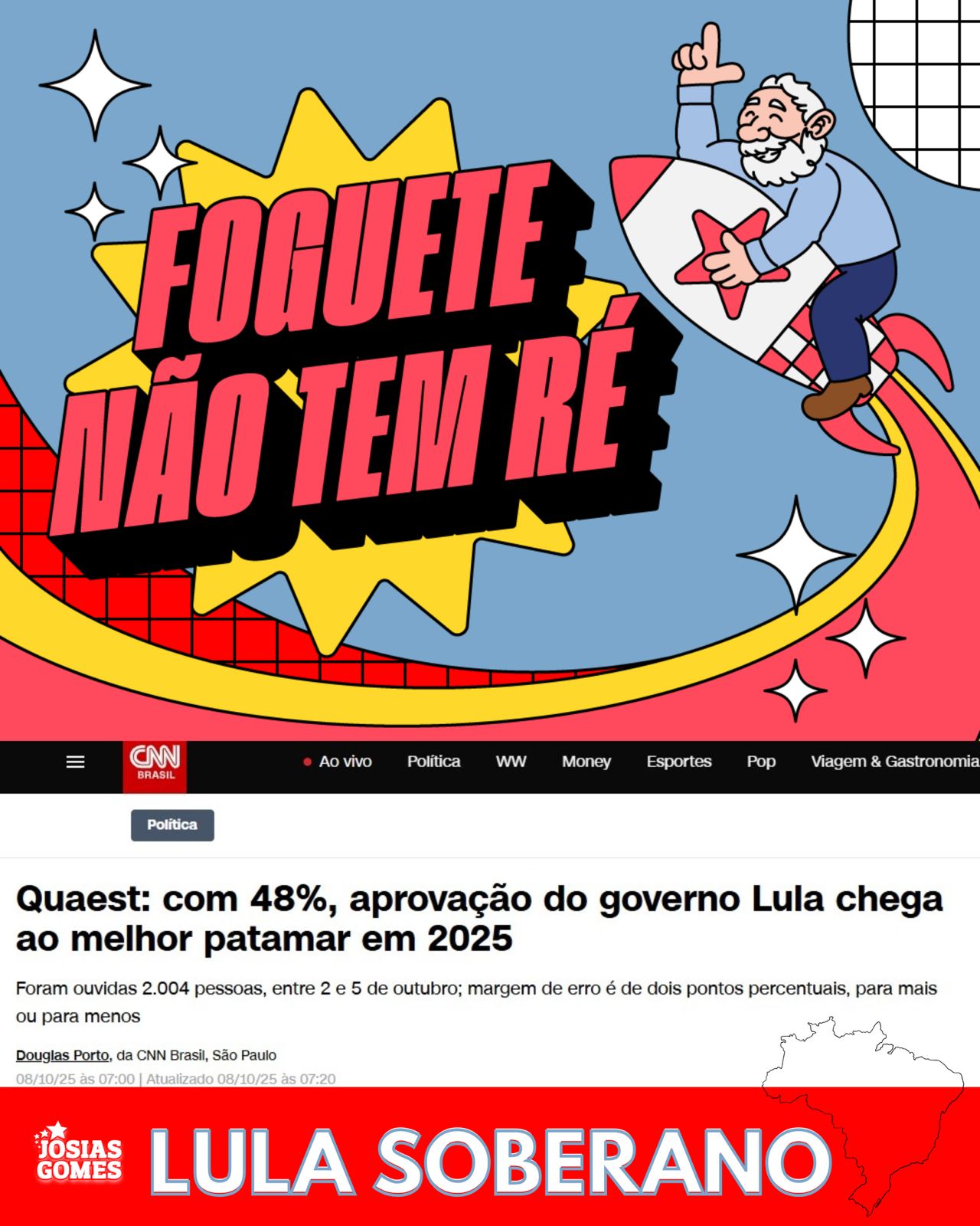 Aprovação Do Governo Lula Dispara Em Outubro De 2025