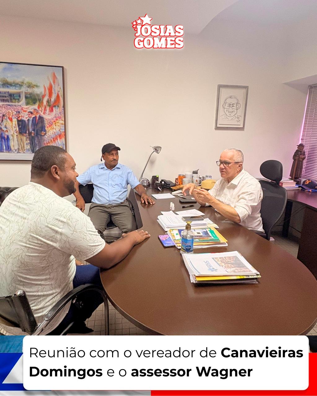 Reunião Com O Vereador De Canavieiras Domingos E O Assessor Wagner