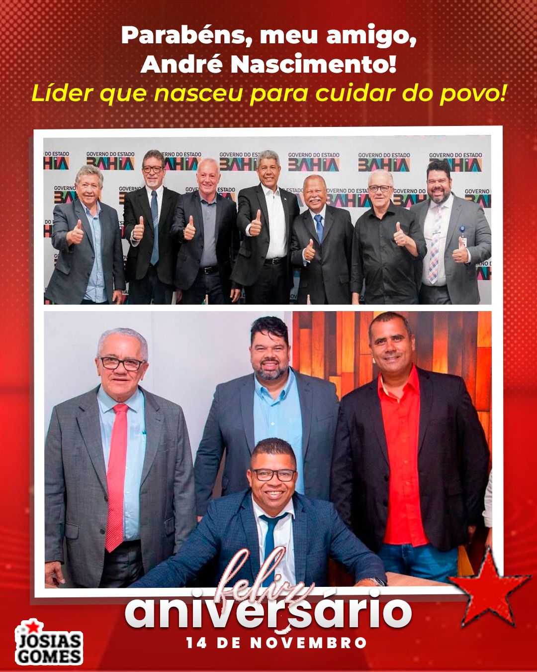 Parabéns, Companheiro André Nascimento!