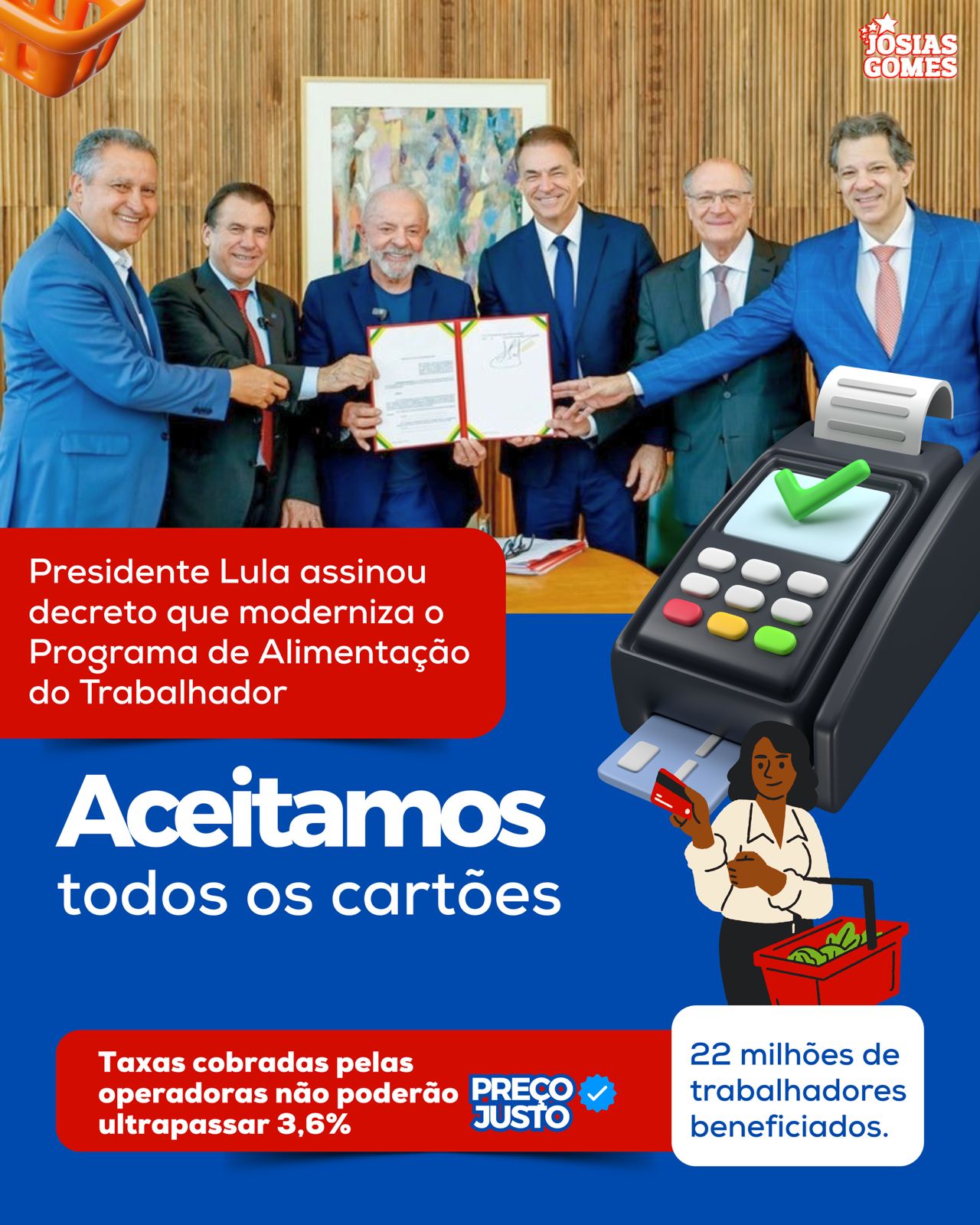 Lula Moderniza O Programa De Alimentação Do Trabalhador (PAT). Vamos Beneficiar 22 De Milhões De Trabalhadores