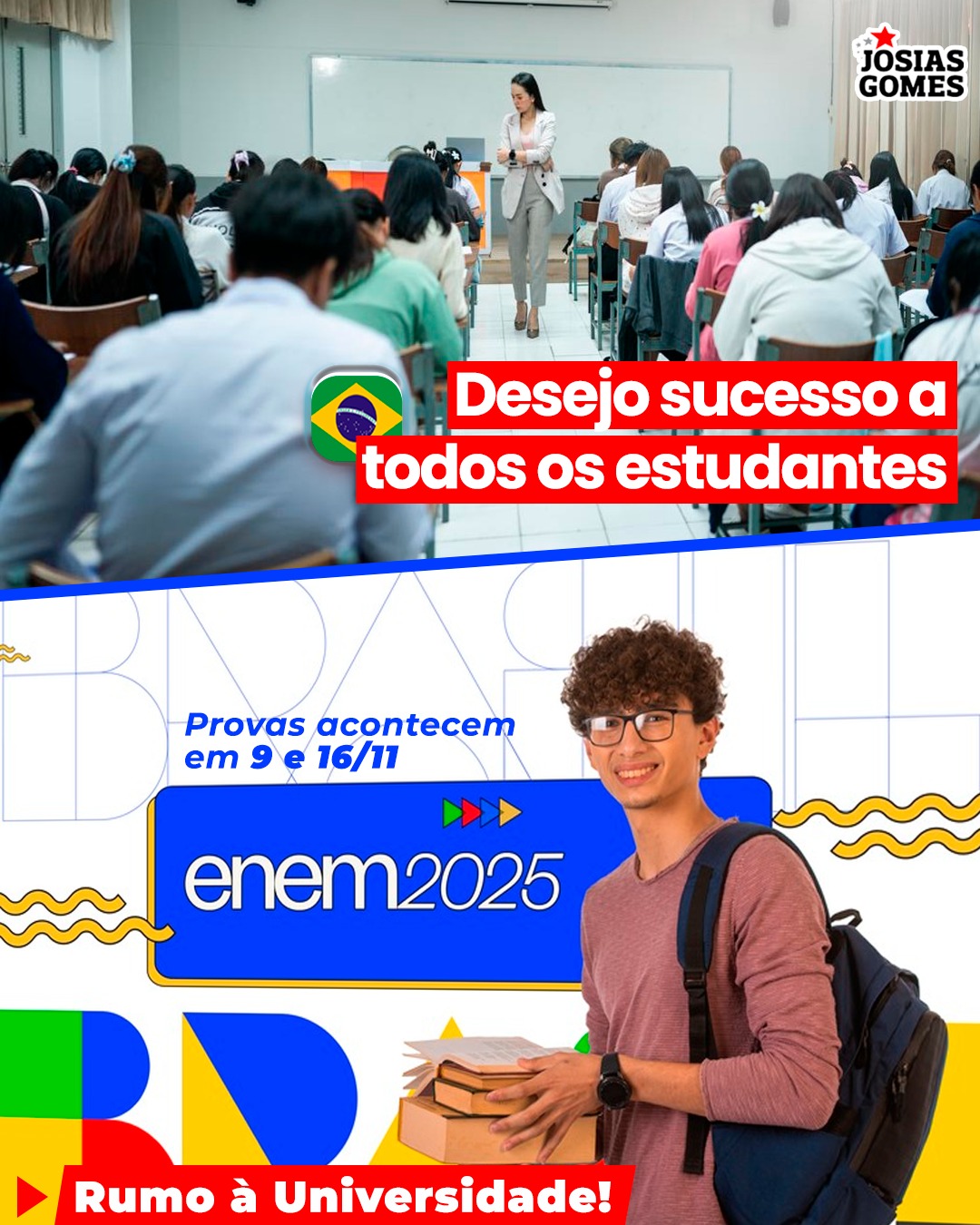 ENEM 2025: Desejo Sucesso A Todos Os Estudantes