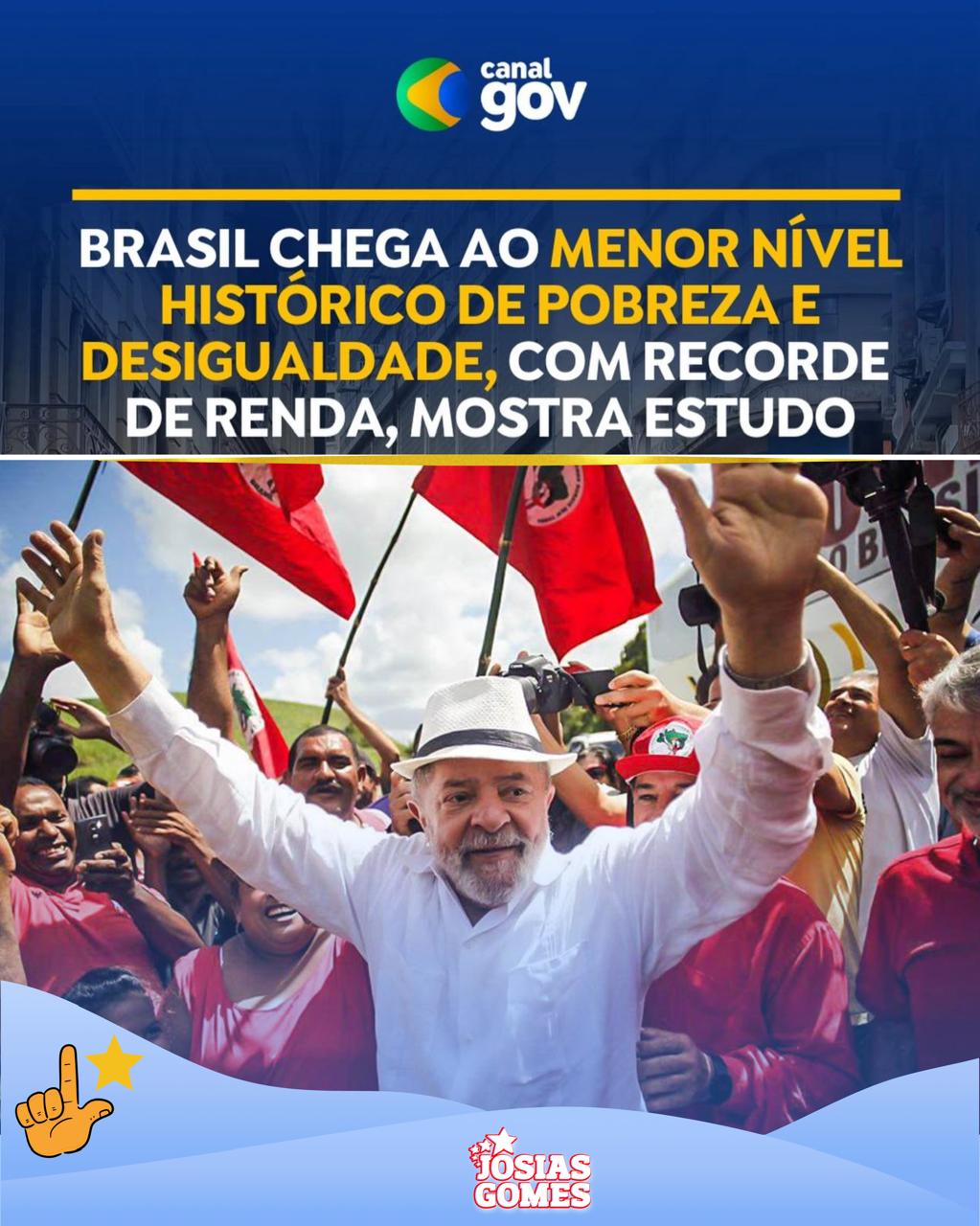 Brasil Atingiu O Menor Nível Histórico De Pobreza E Desigualdade. Temos A Melhor Renda Da Série Histórica