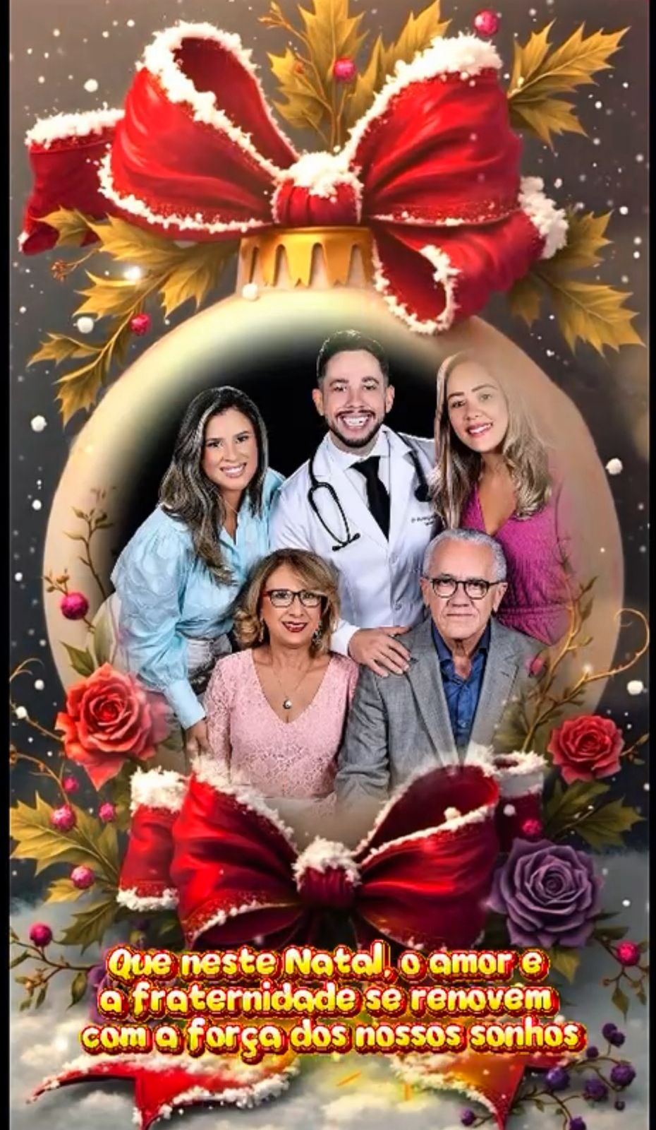 Desejo Um Feliz Natal Com Muito Amor, Paz E Fraternidade