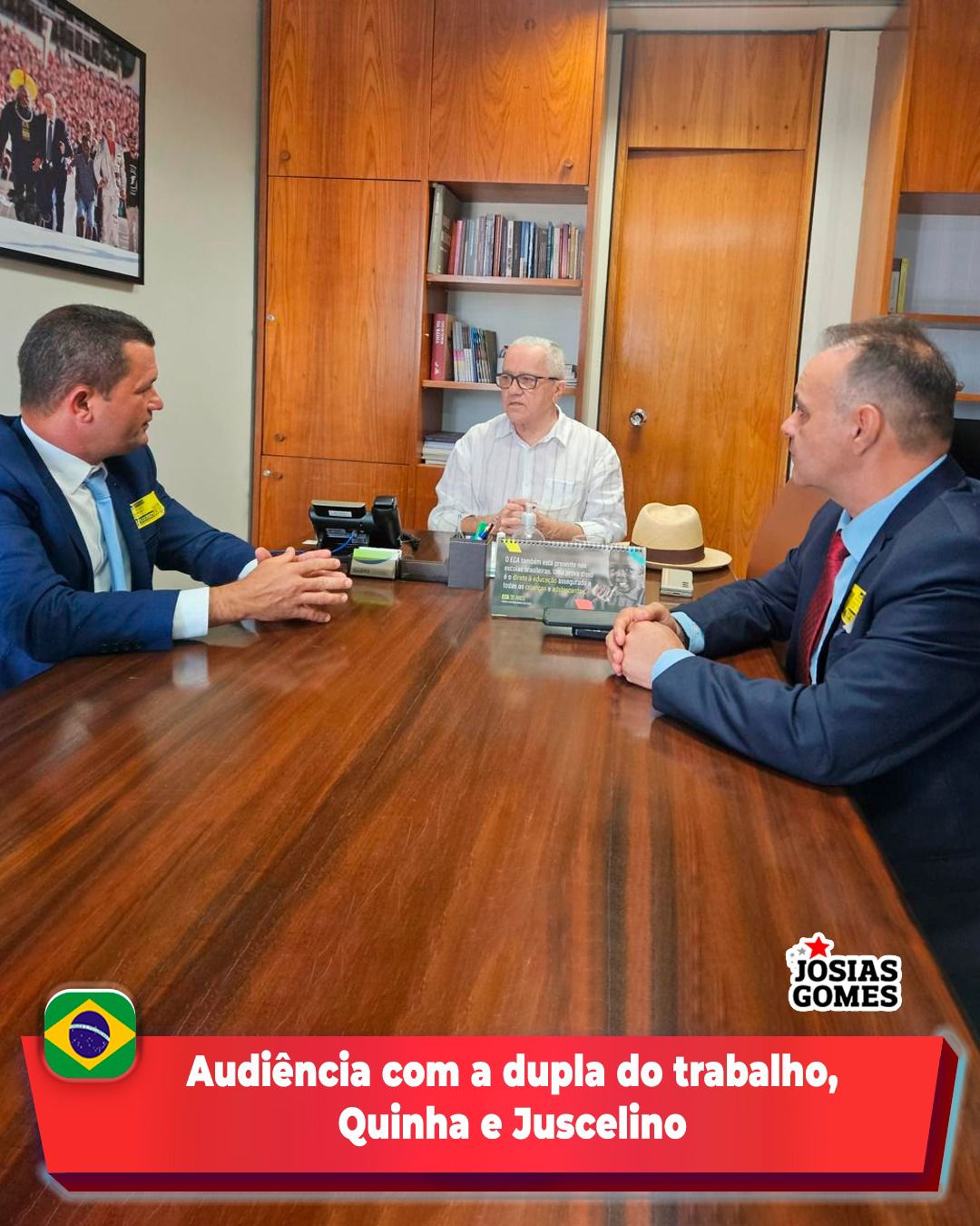 Audiência Em Brasília Com O Prefeito Quinha E O Vice-prefeito Juscelino Macedo