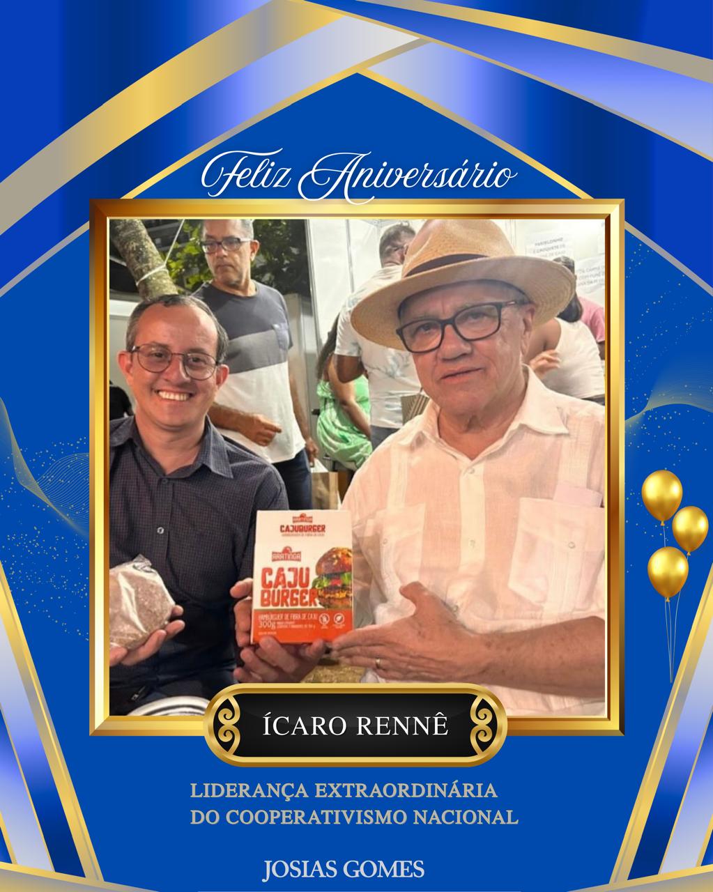 Parabéns Ícaro Rennê, Liderança Extraordinária Do Cooperativismo Nacional