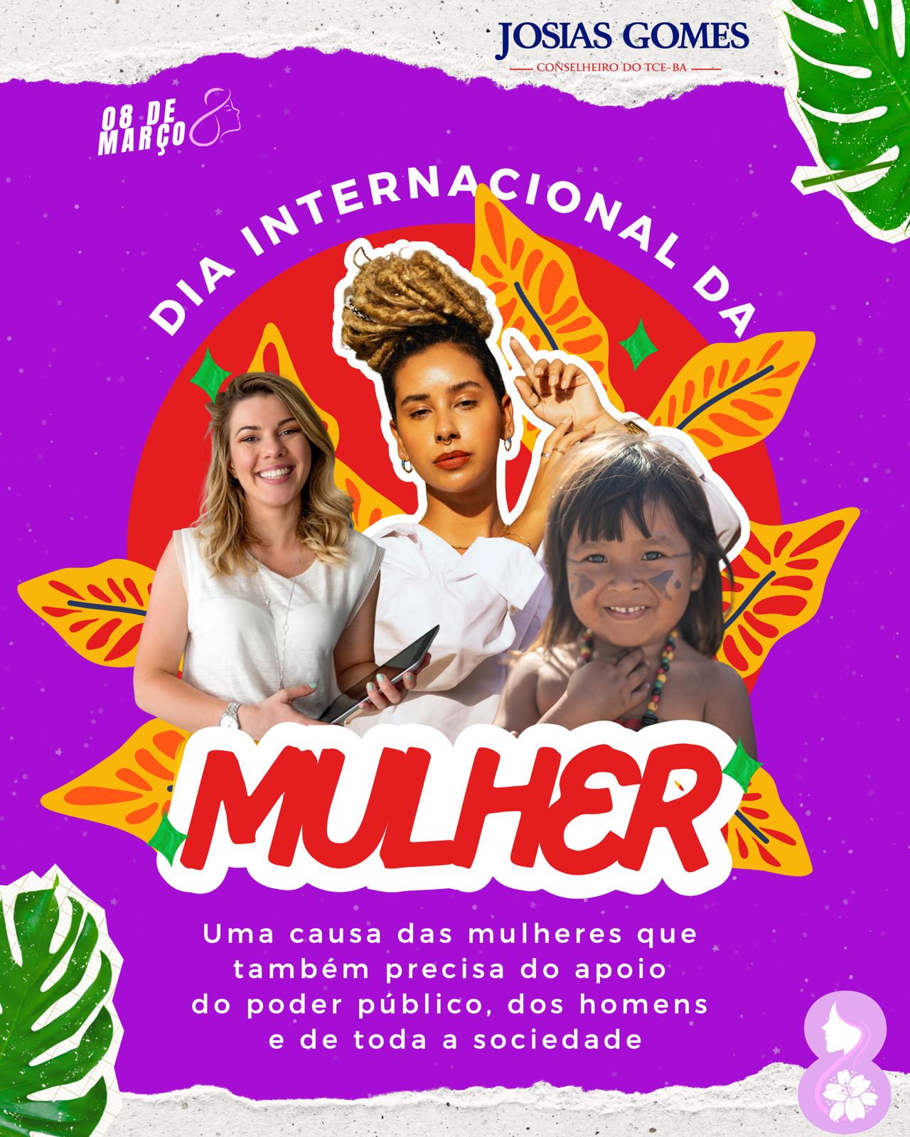 08 De Março – Dia Internacional Da Mulher! Juntos Por Um Futuro Sem Feminicídio