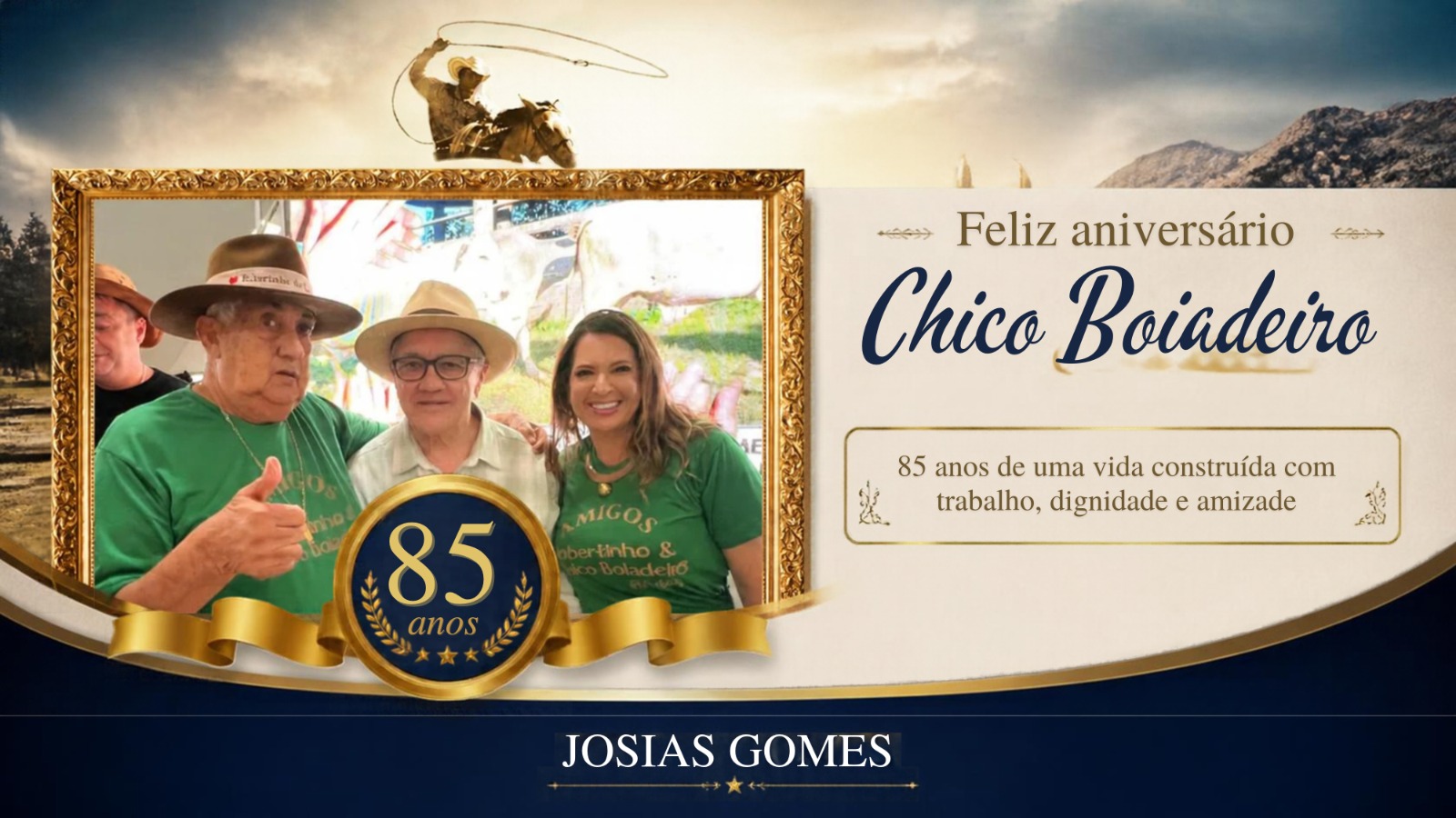 Chico Boiadeiro, 85 Anos De Uma Vida Construída Com Trabalho, Dignidade E Amizade